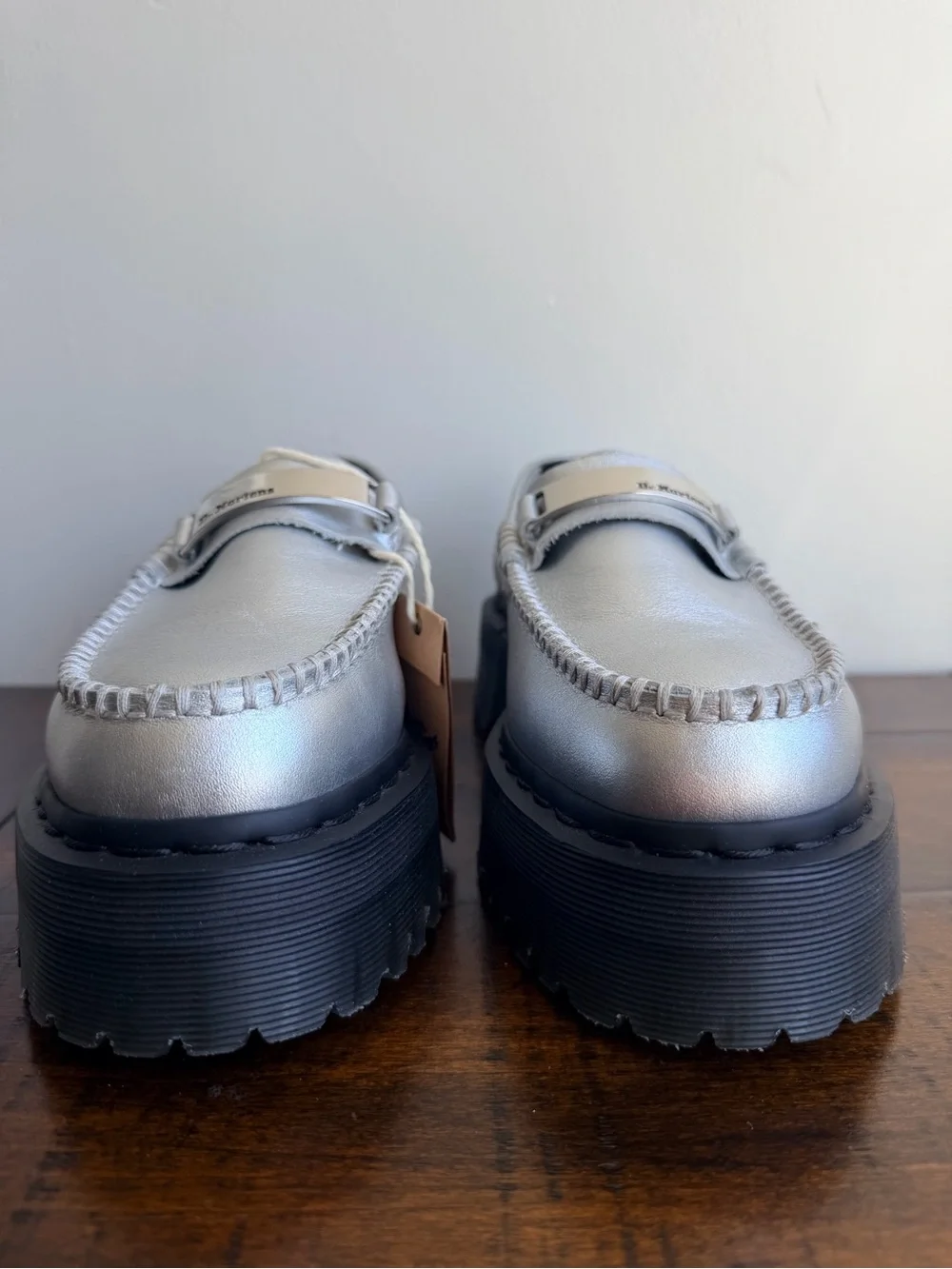 Dr. Martens Penton II Quad Metallic Leather Loafers Women's Size 8